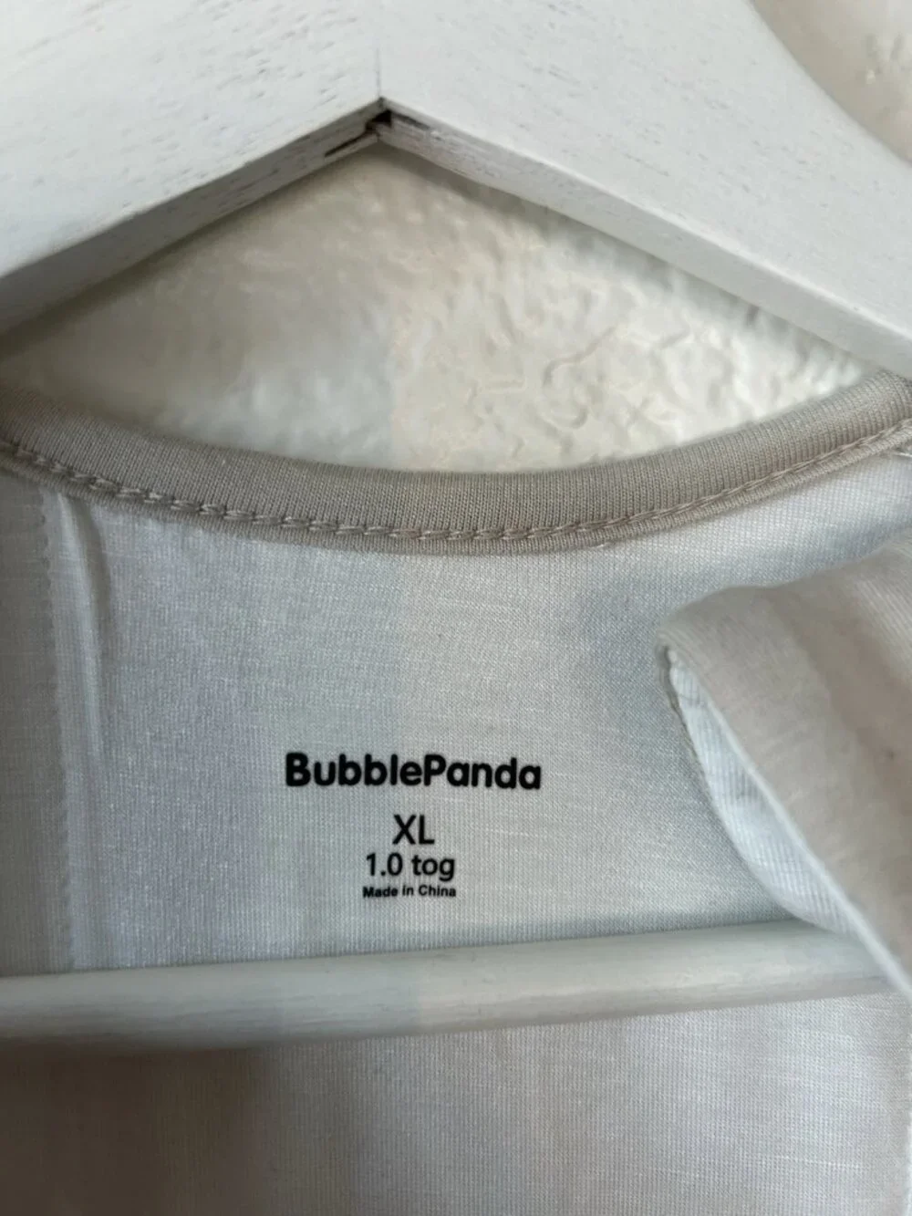 BubblePanda Baby Sleep Bag, Size XL, 1.0 TOG Cotton, Crib, Gray
